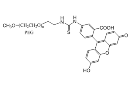 聚乙二醇-熒光素 熒光標(biāo)記 mPEG-FITC Fluorescent-PEG-Fluorescein