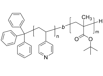 P4VP-PtBuMA 聚(4-乙烯基吡啶)-聚甲基丙烯酸叔丁酯 兩親性二嵌段共聚物