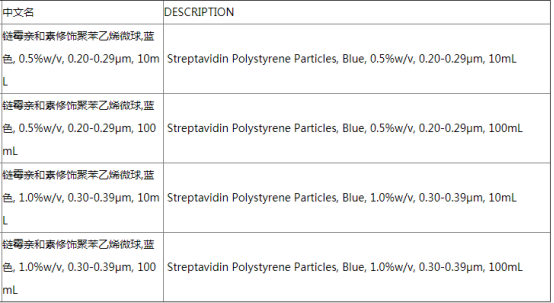 鏈霉親和素修飾聚苯乙烯微球