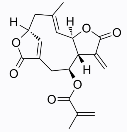 cas:38927-54-7 Isodeoxyelephantopin 異去氧苦地膽苦素活性氧分子