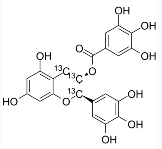(+/-)-Epigallocatechin Gallate-13C3 (-)-表沒食子兒茶素沒食子酸酯 13C3 活性