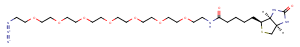 Biotin-PEG7-azide Chemical Structure