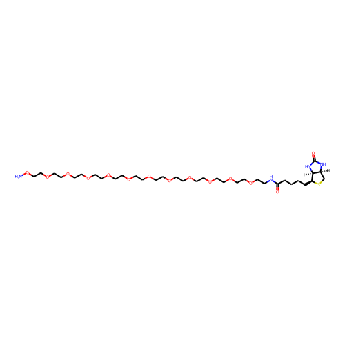 Biotin-PEG11-oxyamine Chemical Structure