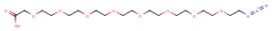 N3-PEG8-CH2COOH Chemical Structure