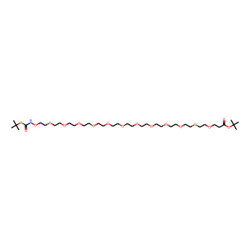 t-Boc-Aminooxy-PEG12-Boc Chemical Structure
