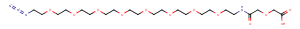 2-((Azido-PEG8-carbamoyl)methoxy)acetic acid Chemical Structure