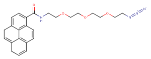 Pyrene-amido-PEG4-azide Chemical Structure