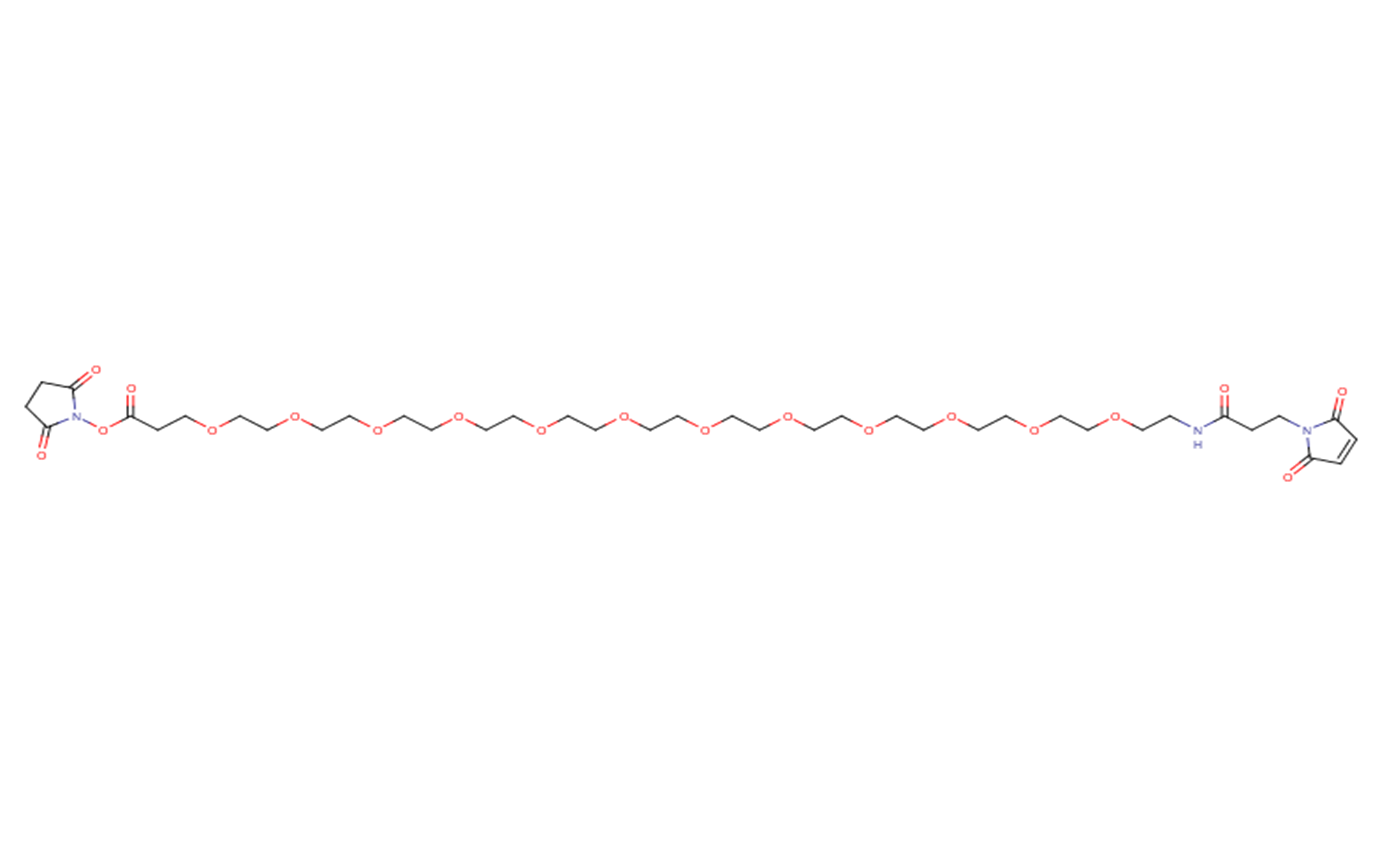 Mal-amido-PEG12-NHS ester Chemical Structure