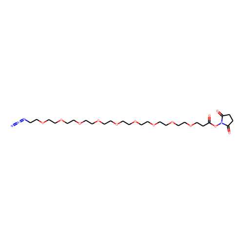 Azido-PEG9-NHS ester Chemical Structure