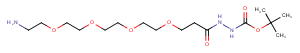 Amino-PEG4-hydrazide-Boc Chemical Structure