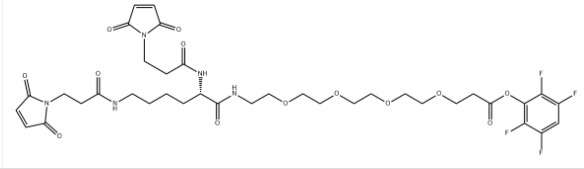 CAS:1426164-53-5，Bis-Mal-Lysine-PEG4-TFP ester