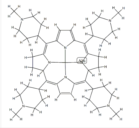 Fe-TMPyP，cas:133314-07-5，MESO -四(N -甲基- 4 -吡啶)卟啉五氯化鐵(Ⅲ)