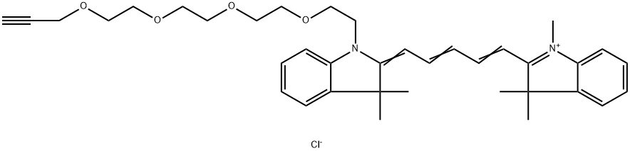 cas:2107273-04-9 N-methyl-N'-(propargyl-PEG4)-Cy5