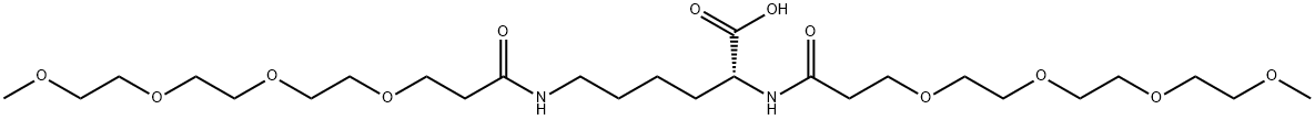 cas:2353409-74-0 (R)-2,6-Bis-(m-PEG4)-amidohexanoic acid